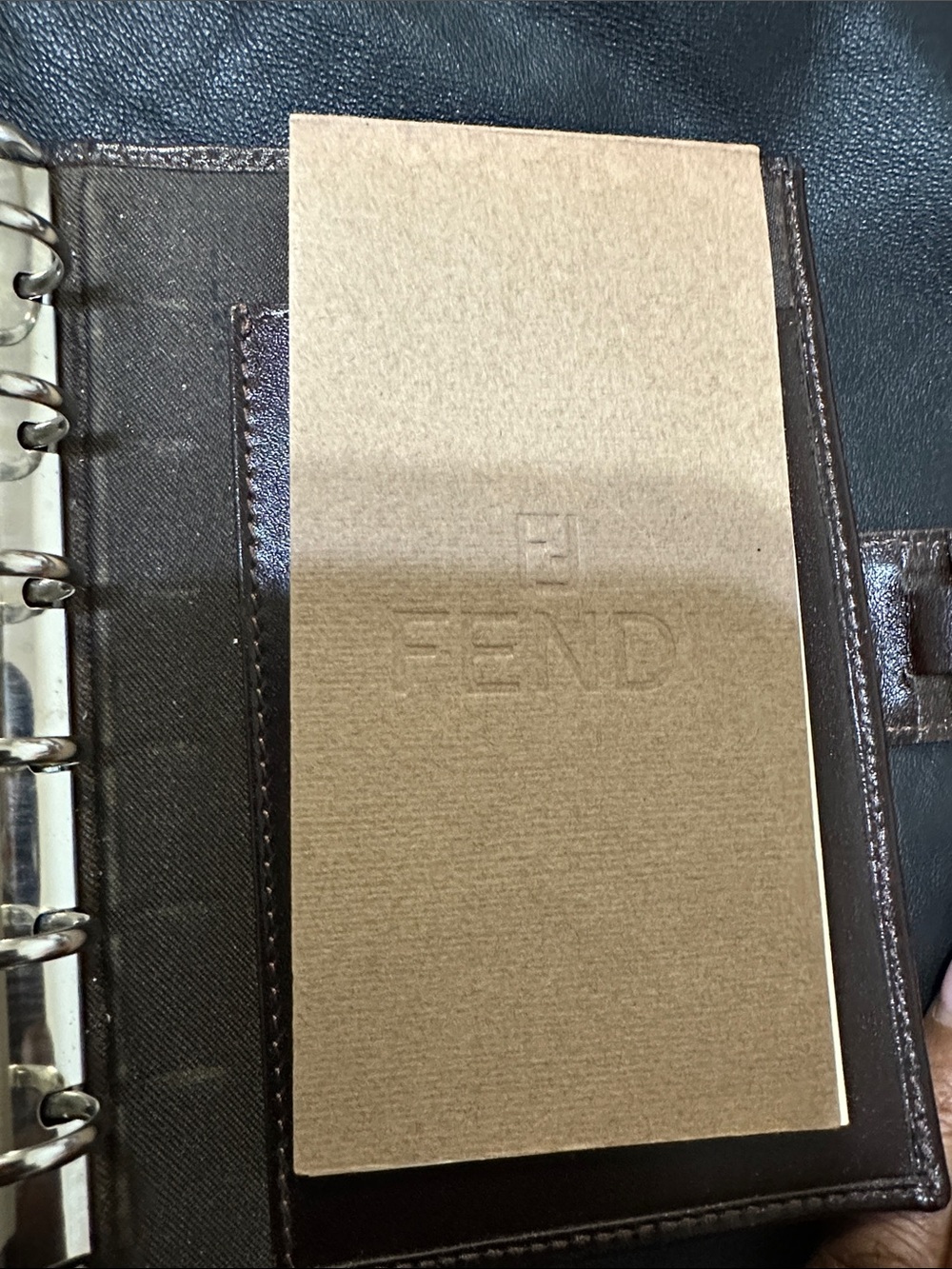 Fendi Brown Zucca FF Canvas Wallet with Leather Trim - Picture 9 of 12